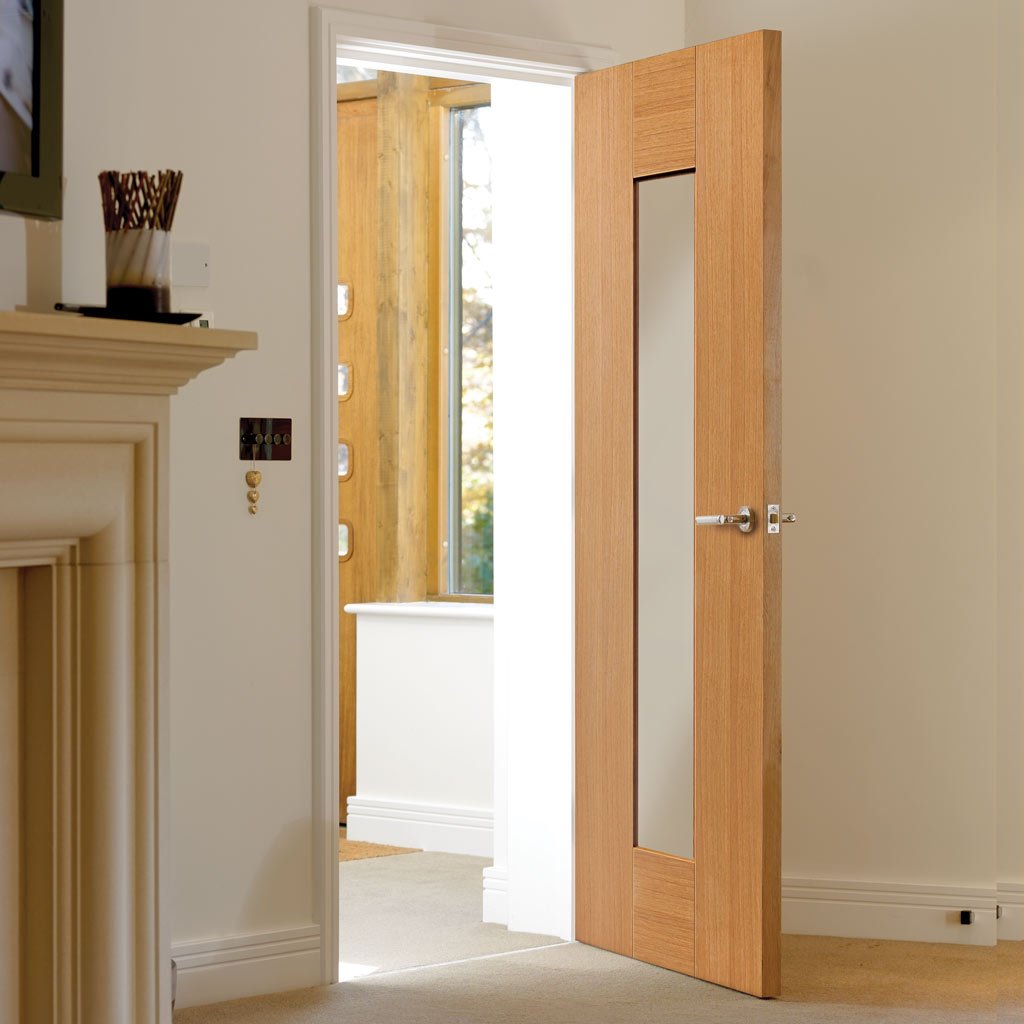 Oak shaker interior door