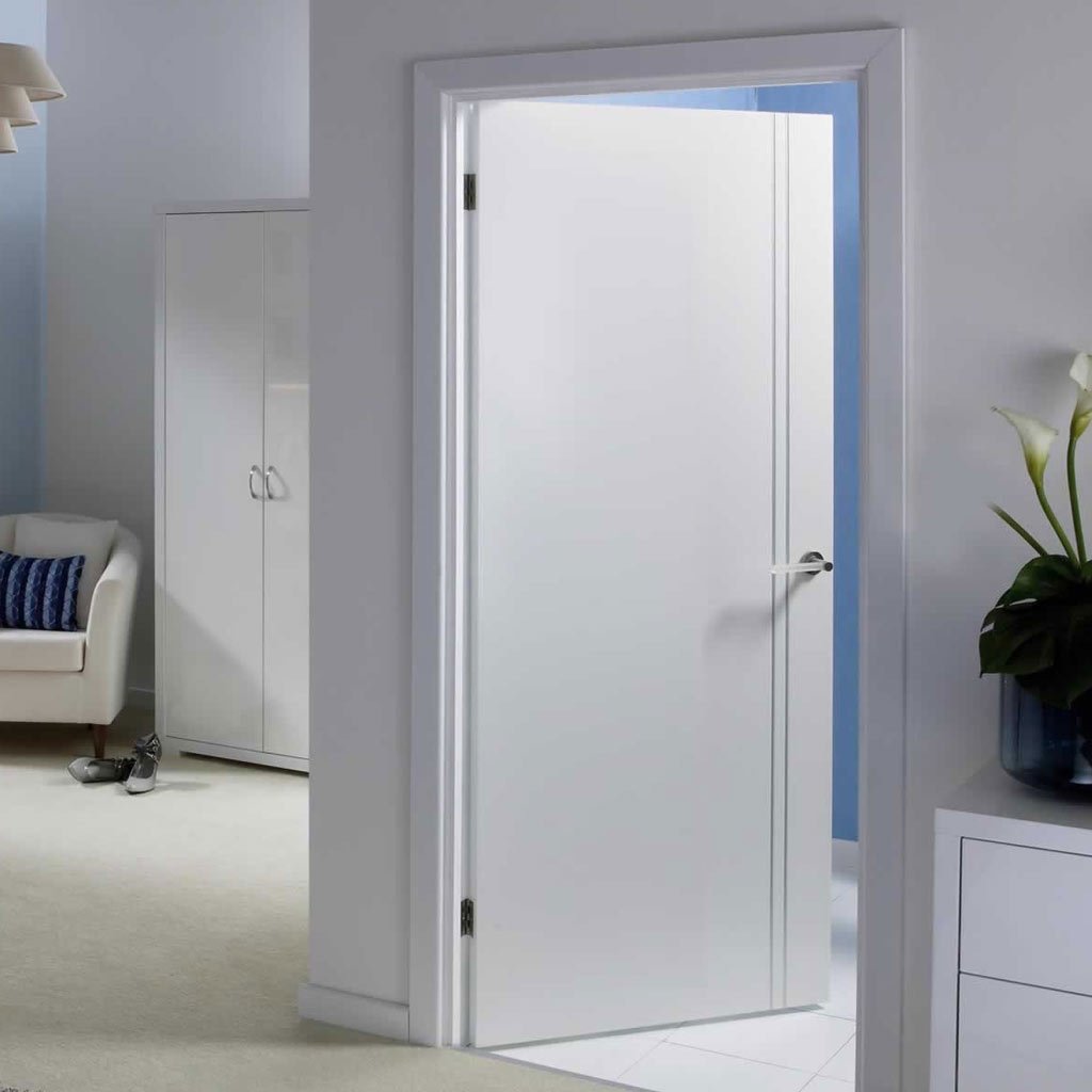 Sierra Blanco Flush Door - White Painted