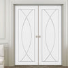 Pesaro Flush Door - White Primed Pair