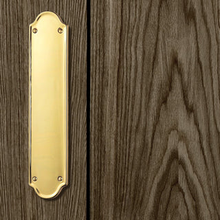 Image: DL20 Finger Plate, Shaped End, 305x64mm