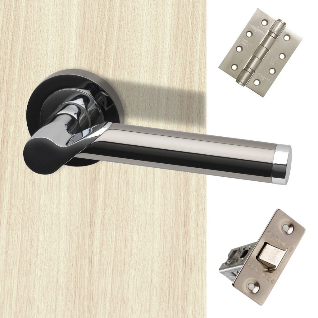 Polaris Door Handle Pack - Polished Chrome - Satin Chrome