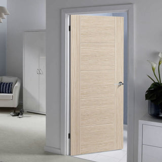 Image: J B Kind Laminates Ivory Painted Fire Door - 1/2 Hour Fire Rated - Prefinished