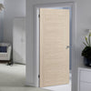 J B Kind Laminates Ivory Painted Fire Door - 1/2 Hour Fire Rated - Prefinished