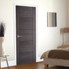 Bespoke Fire Door, Vancouver Ash Grey - 1/2 Hour Fire Rated - Prefinished