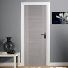 Modern flush grey colour interior door