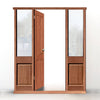 Exterior Door Frame with side glass apertures, Made to size, Type 3 Model 4.
