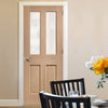 bespoke malton oak glazed door