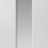 Single Sliding Door & Track - Axis White Door - Clear Glass