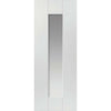 Two Sliding Doors and Frame Kit - Axis White Primed Door - Clear Glass