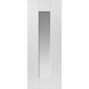 Axis Single Evokit Pocket Door - Clear Glass - White Primed
