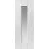 Axis Absolute Evokit Double Pocket Door Detail - Clear Glass - White Primed