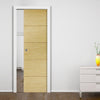 Lille Oak Solid Internal Pocket Door - 30 Minute Fire Rated - Prefinished