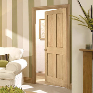 Image: london 4 panel oak door