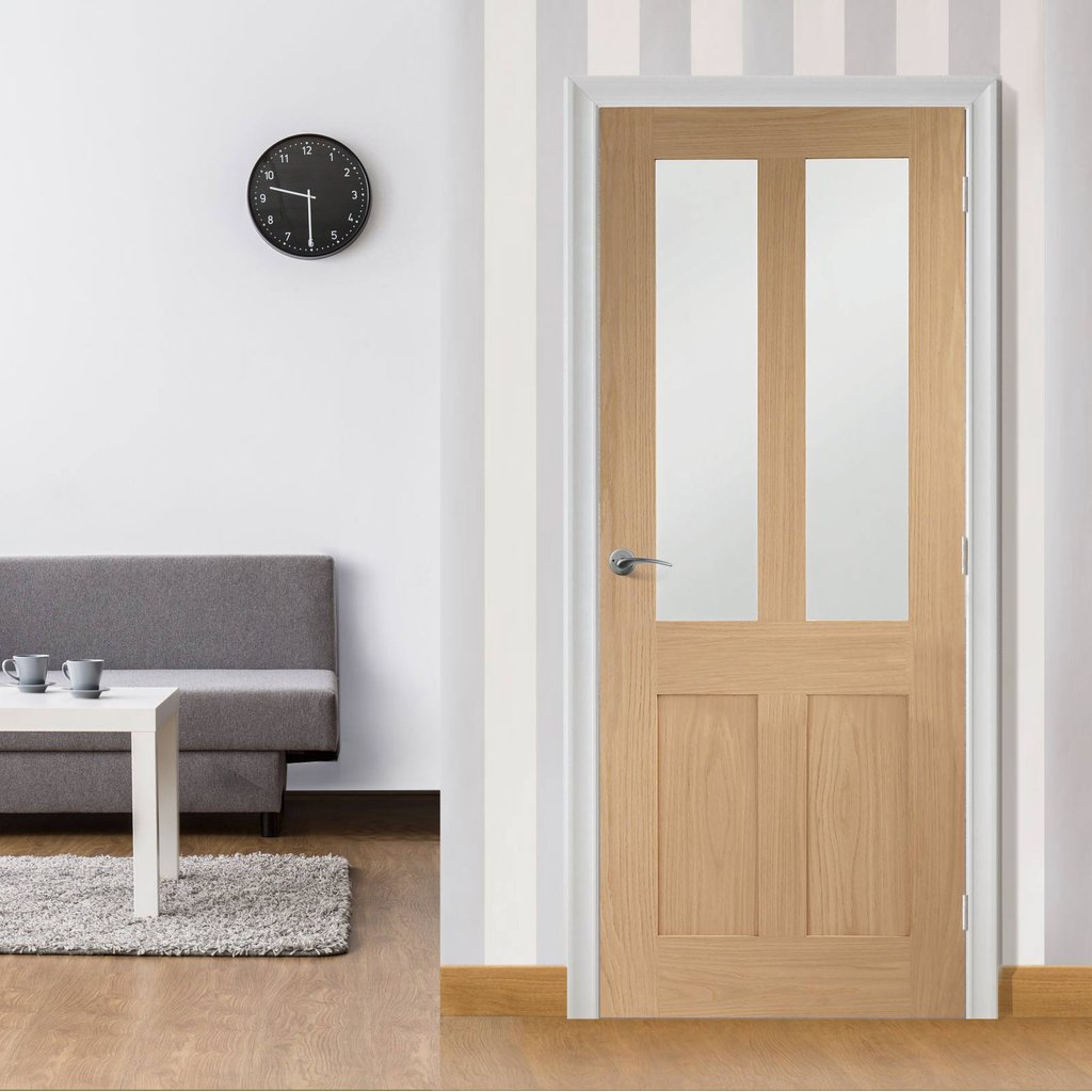 Shaker style glazed interior door