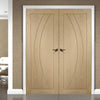 Bespoke Salerno Oak Flush Door Pair