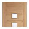 Carini 5 Pane Oak Door - Clear Glass - Prefinished