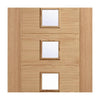 Carini 5 Pane Oak Door - Clear Glass - Prefinished