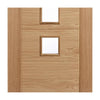 Carini 5 Pane Oak Door - Clear Glass - Prefinished