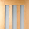 Utah 3 Pane Oak Door - Frosted Glass