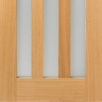 Bespoke Utah Oak Door Pair - Frosted Glass