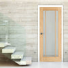 lincoln 3l oak door clear safety glass panes 