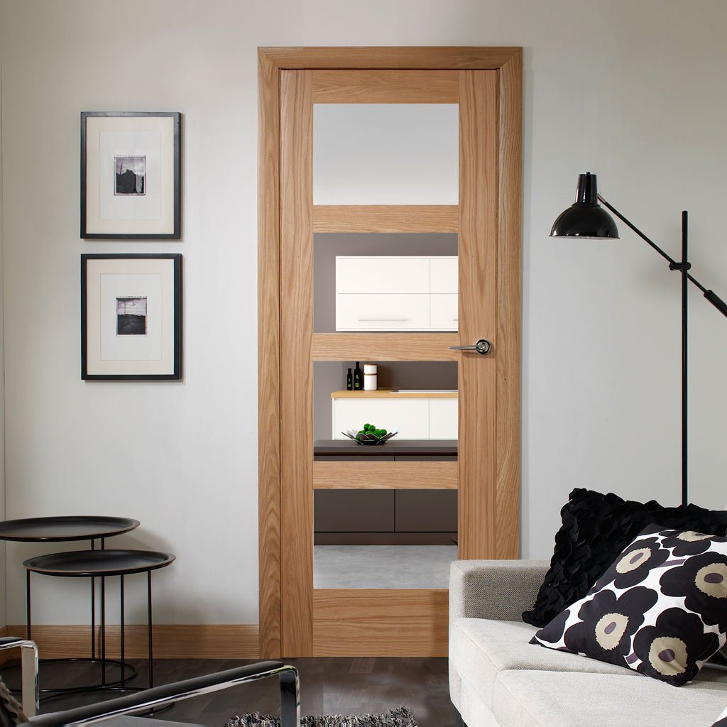 Shaker style glazed interior door