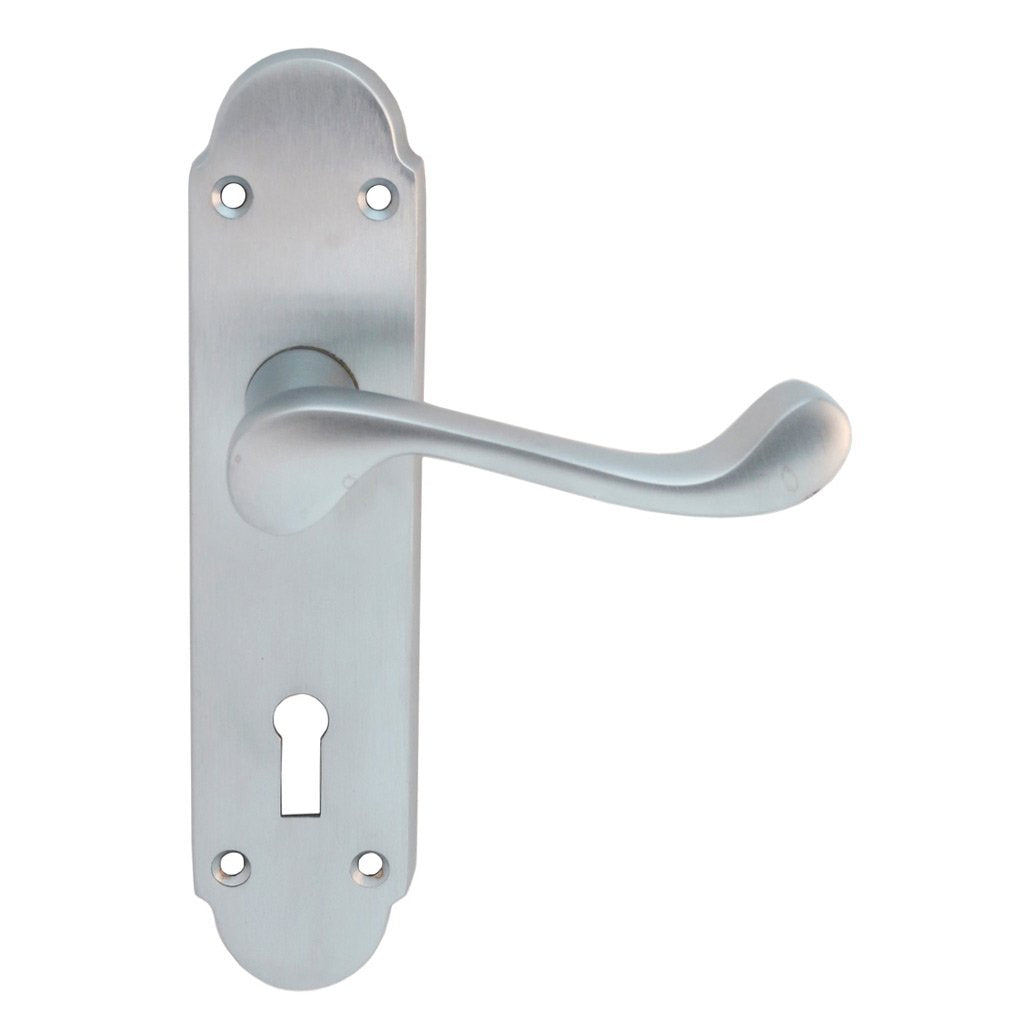 DL168 Oakley Suite Lever Lock Door Handles - 3 Finishes
