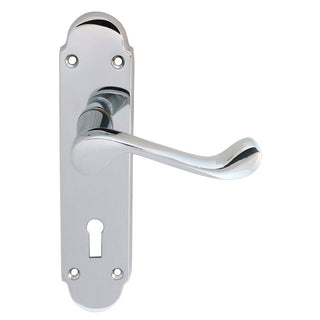 Image: DL168 Oakley Suite Lever Lock Door Handles - 3 Finishes
