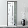 Calypso Aurora Shaker Single Evokit Pocket Door - White Primed