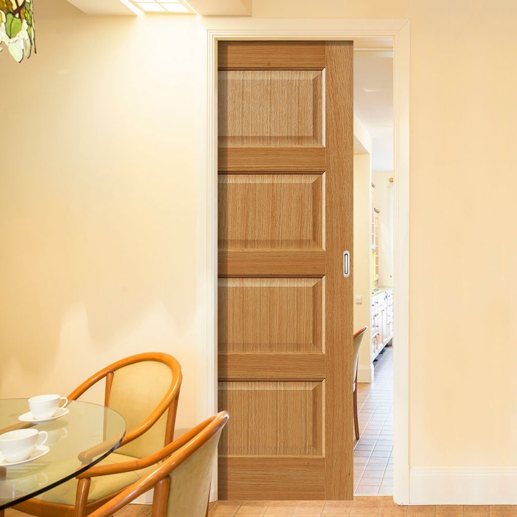 Mersey Oak Single Evokit Pocket Door