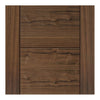 Single Sliding Door & Track - Tigris Walnut Door - Prefinished