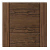 Double Sliding Door & Wall Track - Tigris Walnut Doors - Prefinished