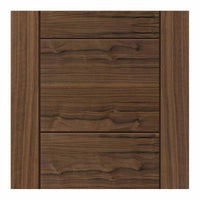 Double Sliding Door & Wall Track - Tigris Walnut Doors - Prefinished