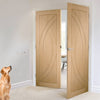 Bespoke Treviso Oak Flush Door Pair