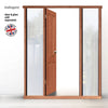 External LPD Universal Hardwood Door Frame - Shown with Twin Side Apertures