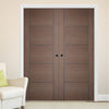 LPD Joinery Vancouver Chocolate Grey Door Pair - 1/2 Hour Fire Rated - Prefinished