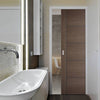 Bespoke Vancouver Chocolate Grey Single Pocket Door - Prefinished