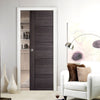 Vancouver Ash Grey Single Evokit Pocket Door - Prefinished