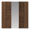 Image of flush walnut inteior door