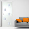 White PVC contemporary internal door charlotte fusion 1