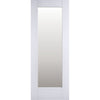 Bespoke Thruslide Pattern 10 1 Pane Glazed 2 Door Wardrobe and Frame Kit - White Primed - White Primed