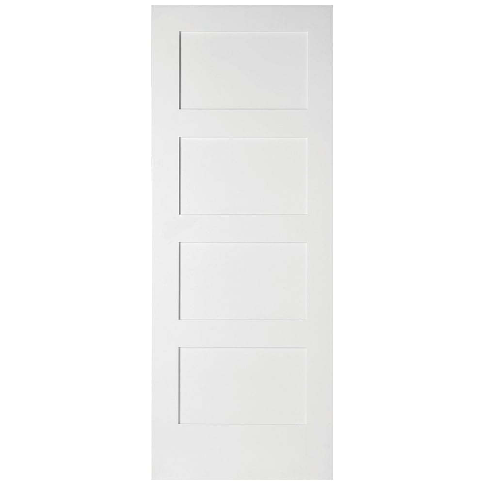 Three Folding Doors & Frame Kit - Shaker 4P 3+0 - White Primed