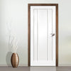 Bespoke Worcester 3 Panel Fire Door - White Primed - 1/2 Hour Fire Rated