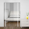 Inveresk 8mm Clear Glass - Obscure Printed Design - Double Absolute Pocket Door
