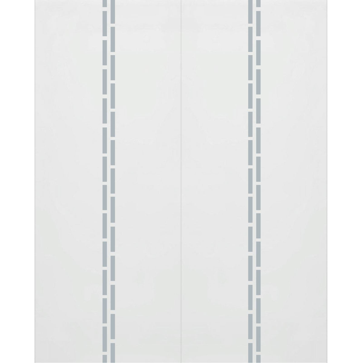 Double Glass Sliding Door - Inveresk 8mm Obscure Glass - Clear Printed Design - Planeo 60 Pro Kit