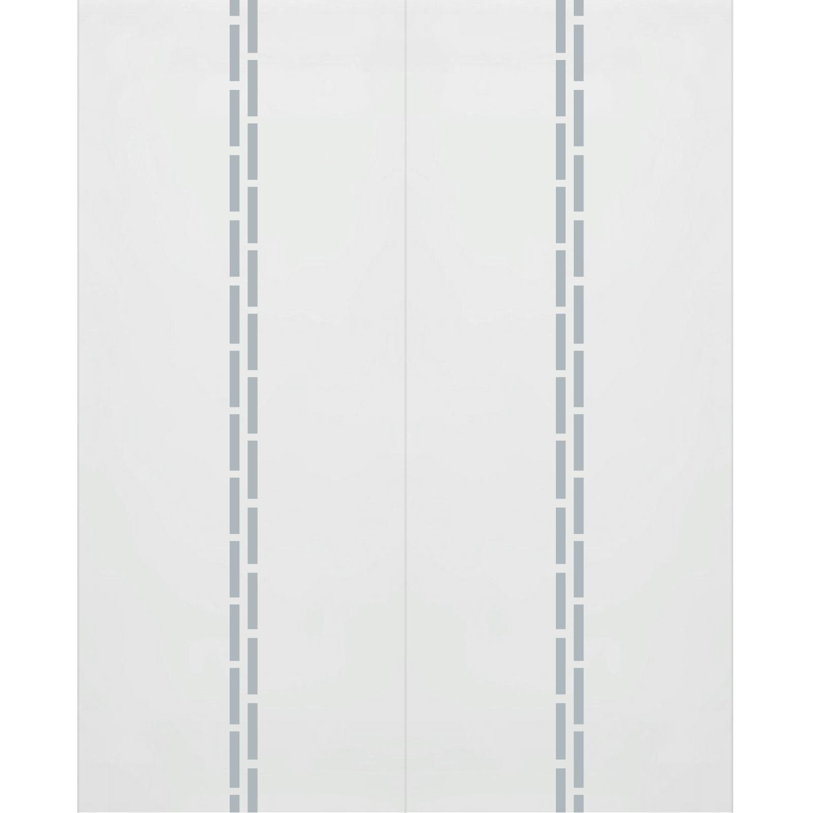 Double Glass Sliding Door - Inveresk 8mm Obscure Glass - Clear Printed Design - Planeo 60 Pro Kit