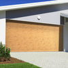 Gliderol Electric Insulated Roller Garage Door from 3360 to 4290mm Wide - Laminated Irish Oak