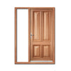 Islington 4 Panel External Hardwood Door and Frame Set - One Unglazed Side Screen, From LPD Joinery