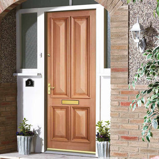 Image: Islington 4 Panel Exterior Hardwood Door