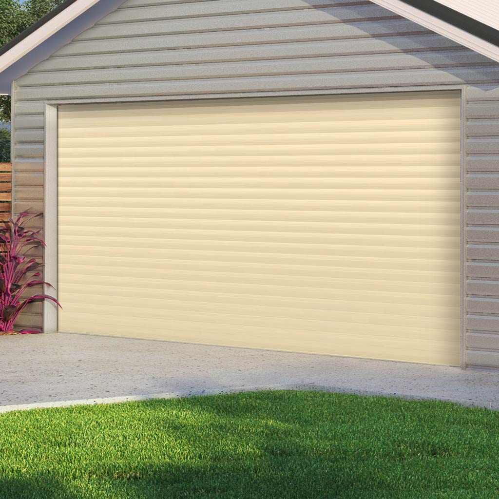 Gliderol Electric Insulated Roller Garage Door from 3360 to 4290mm Wide - Light Ivory